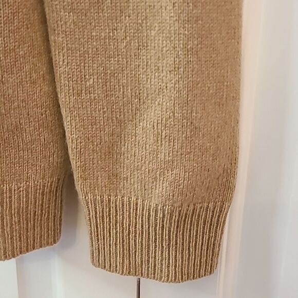 Polo Ralph Lauren Cashmere Turtleneck Sweater Camel Tan Size L Black Label - Picture 7 of 12